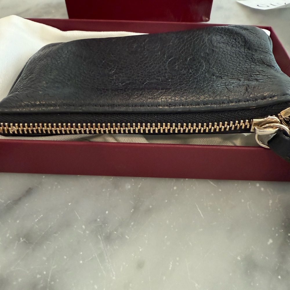 Gucci Black Leather Key & Card Holder